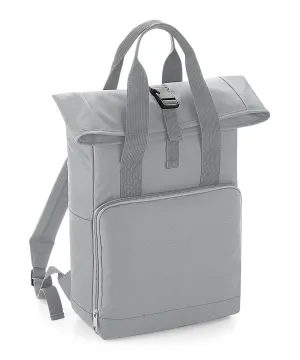 Twin handle roll-top backpack | Light Grey