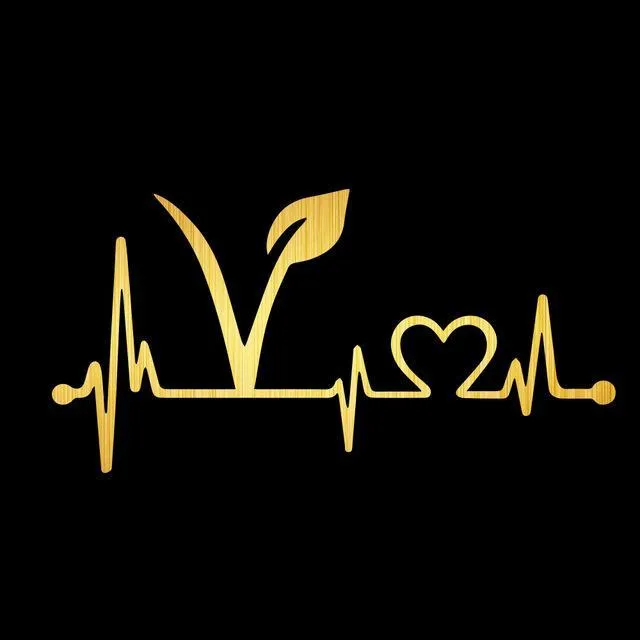 Vegan Lifeline Vinyl Car Bumper Stickers or Decal in Various Colors--Spread the message of compassion!