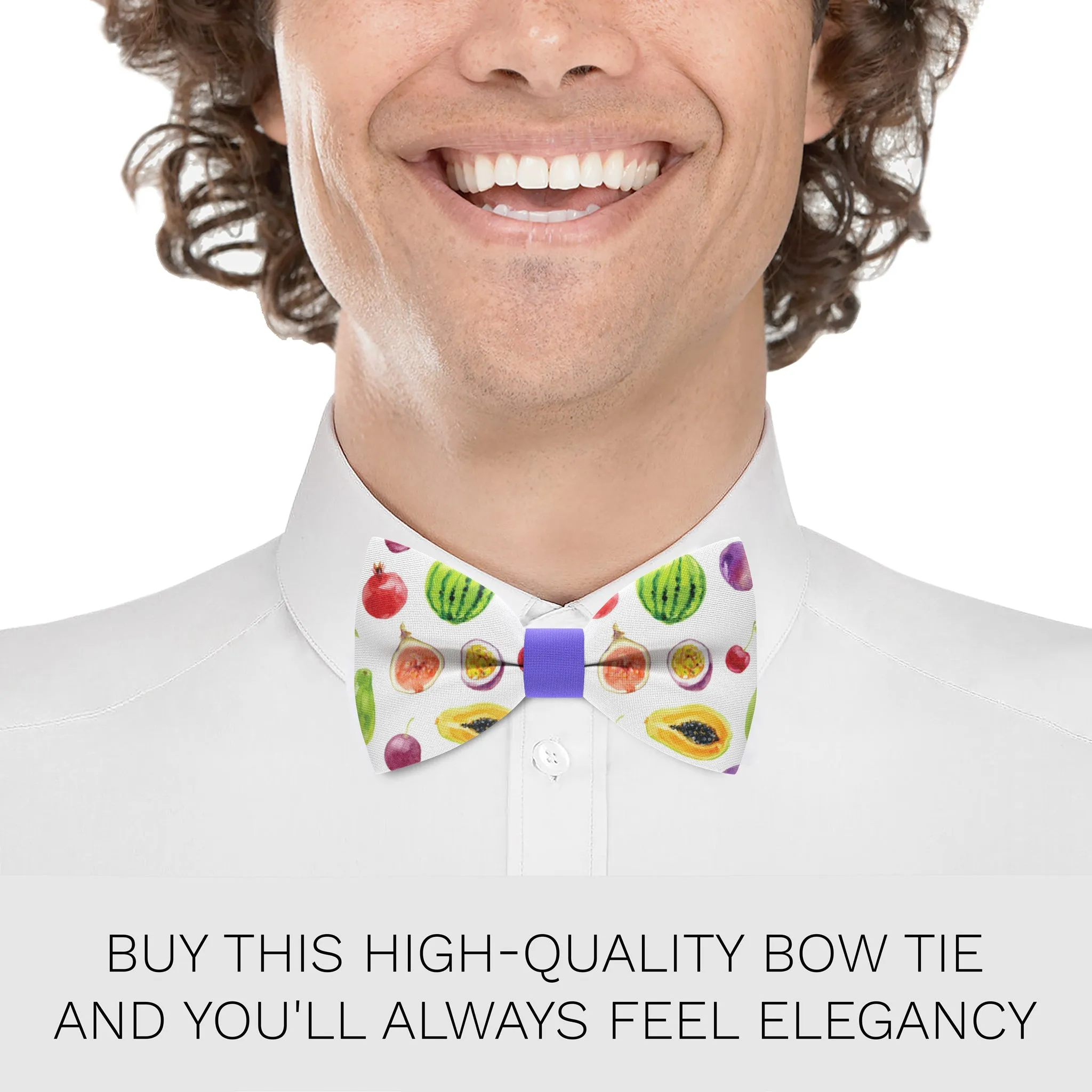 Vegan Pattern Bow Tie