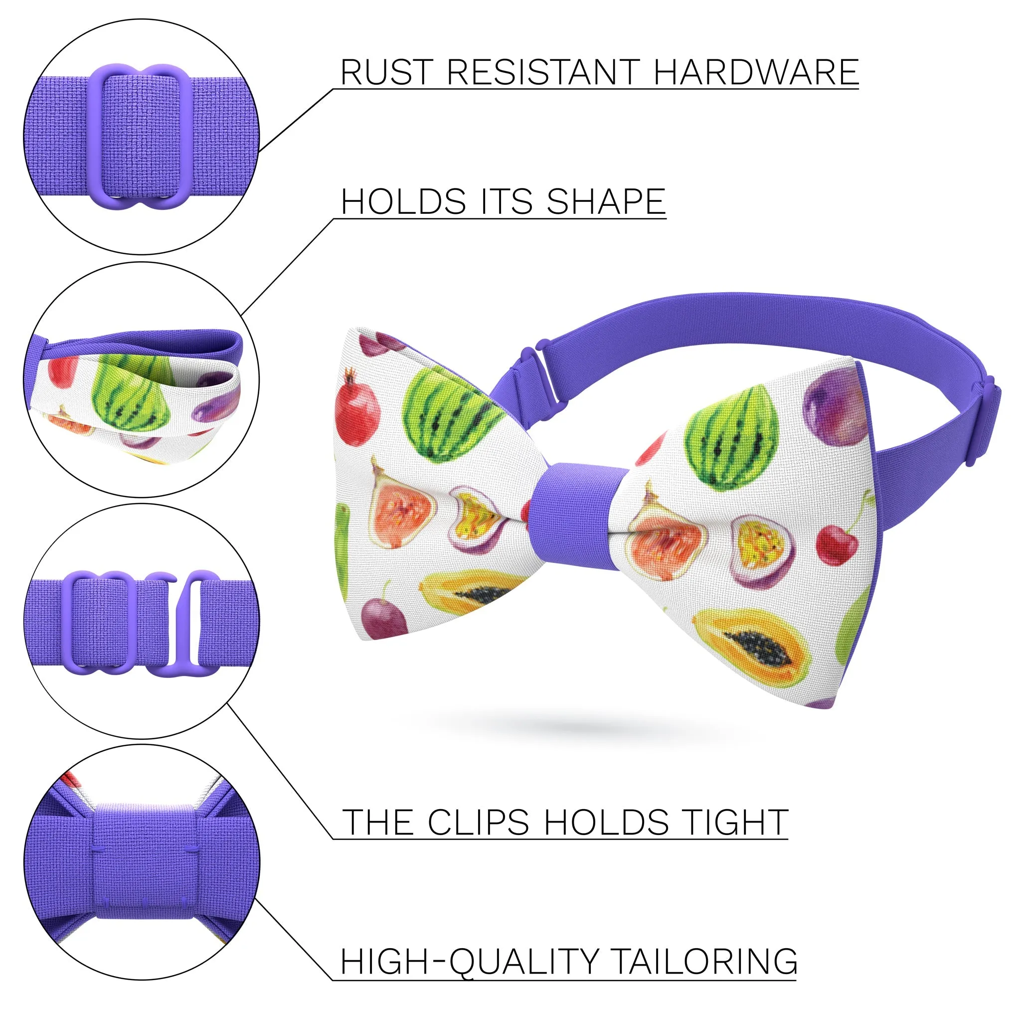 Vegan Pattern Bow Tie