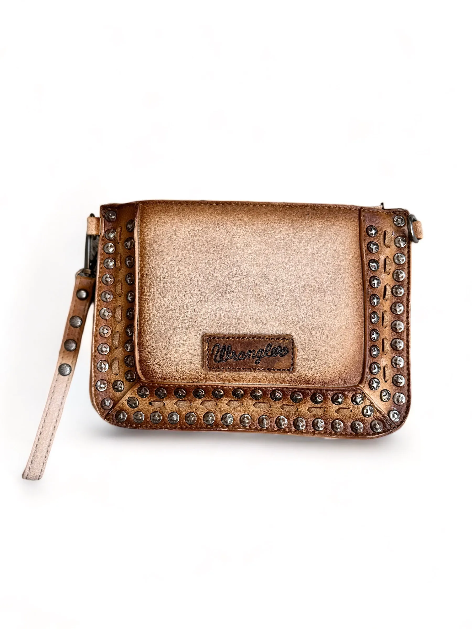 Wrangler Rivets Studded Wristlet/ Crossbody